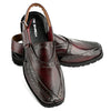 NOUROZE CHAPPAL MAROON BURNISHED